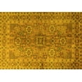 thumbnail image 1 of Ahgly Company Machine Washable Indoor Rectangle Persian Yellow Traditional Area Rugs, 5' x 7', 1 of 4