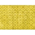 thumbnail image 1 of Ahgly Company Machine Washable Indoor Rectangle Persian Yellow Traditional Area Rugs, 5' x 7', 1 of 4