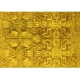 thumbnail image 1 of Ahgly Company Machine Washable Indoor Rectangle Persian Yellow Traditional Area Rugs, 5' x 8', 1 of 4