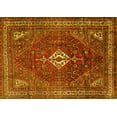 thumbnail image 1 of Ahgly Company Machine Washable Indoor Rectangle Persian Yellow Traditional Area Rugs, 6' x 9', 1 of 4