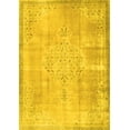 thumbnail image 1 of Ahgly Company Machine Washable Indoor Rectangle Persian Yellow Traditional Area Rugs, 6' x 9', 1 of 4