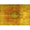 thumbnail image 1 of Ahgly Company Machine Washable Indoor Rectangle Persian Yellow Traditional Area Rugs, 6' x 9', 1 of 4