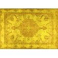 thumbnail image 1 of Ahgly Company Machine Washable Indoor Rectangle Persian Yellow Traditional Area Rugs, 6' x 9', 1 of 4