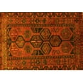 thumbnail image 1 of Ahgly Company Machine Washable Indoor Rectangle Persian Yellow Traditional Area Rugs, 7' x 10', 1 of 4