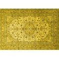 thumbnail image 1 of Ahgly Company Machine Washable Indoor Rectangle Persian Yellow Traditional Area Rugs, 8' x 10', 1 of 4