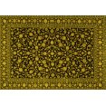 thumbnail image 1 of Ahgly Company Machine Washable Indoor Rectangle Persian Yellow Traditional Area Rugs, 8' x 10', 1 of 4