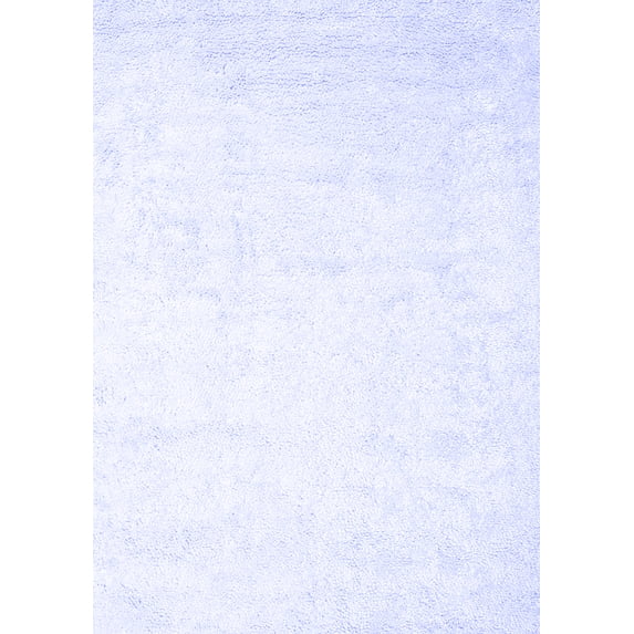 Ahgly Company Machine Washable Indoor Rectangle Solid Blue Modern Area Rugs, 4' x 6'