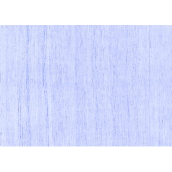 Ahgly Company Machine Washable Indoor Rectangle Solid Blue Modern Area Rugs, 4' x 6'