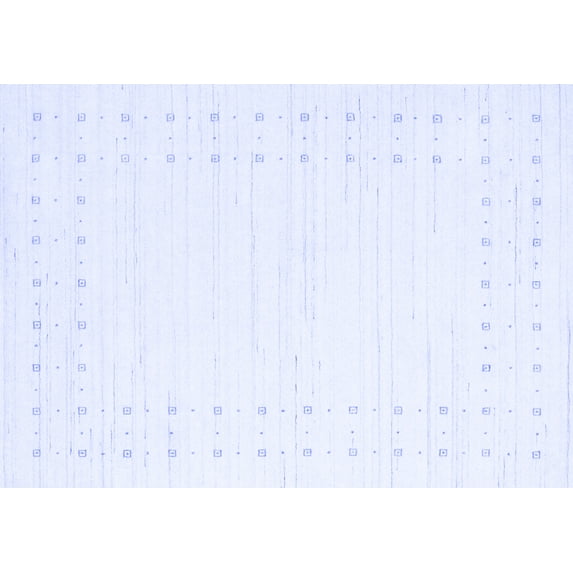 Ahgly Company Machine Washable Indoor Rectangle Solid Blue Modern Area Rugs, 5' x 7'