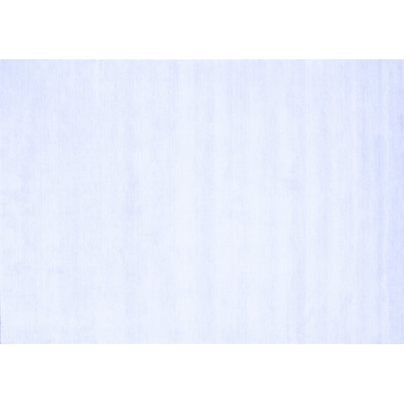 Ahgly Company Machine Washable Indoor Rectangle Solid Blue Modern Area Rugs, 5' x 8'