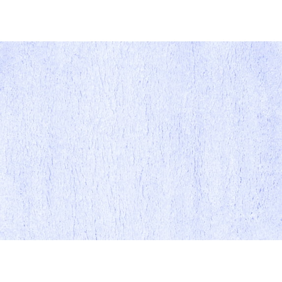 Ahgly Company Machine Washable Indoor Rectangle Solid Blue Modern Area Rugs, 6' x 9'