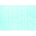thumbnail image 1 of Ahgly Company Machine Washable Indoor Rectangle Solid Turquoise Blue Modern Area Rugs, 4' x 6', 1 of 1