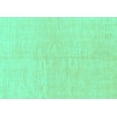 thumbnail image 1 of Ahgly Company Machine Washable Indoor Rectangle Solid Turquoise Blue Modern Area Rugs, 6' x 9', 1 of 4
