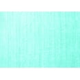 thumbnail image 1 of Ahgly Company Machine Washable Indoor Rectangle Solid Turquoise Blue Modern Area Rugs, 7' x 9', 1 of 4
