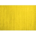 thumbnail image 1 of Ahgly Company Machine Washable Indoor Rectangle Solid Yellow Modern Area Rugs, 2' x 5', 1 of 4