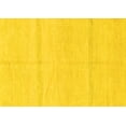 thumbnail image 1 of Ahgly Company Machine Washable Indoor Rectangle Solid Yellow Modern Area Rugs, 3' x 5', 1 of 4