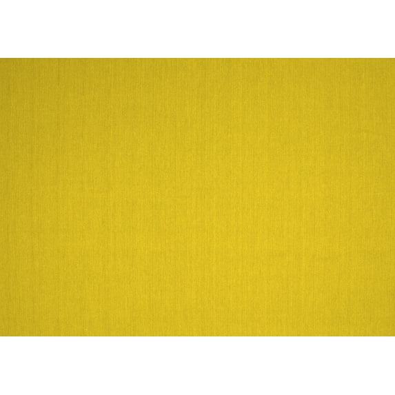 Ahgly Company Machine Washable Indoor Rectangle Solid Yellow Modern Area Rugs, 7' x 9'