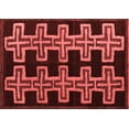 thumbnail image 1 of Ahgly Company Machine Washable Indoor Rectangle Southwestern Red Country Area Rugs, 6' x 9', 1 of 4