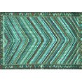thumbnail image 1 of Ahgly Company Machine Washable Indoor Rectangle Southwestern Turquoise Blue Country Area Rugs, 8' x 12', 1 of 4