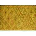 thumbnail image 1 of Ahgly Company Machine Washable Indoor Rectangle Southwestern Yellow Country Area Rugs, 3' x 5', 1 of 4