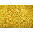 thumbnail image 1 of Ahgly Company Machine Washable Indoor Rectangle Southwestern Yellow Country Area Rugs, 5' x 7', 1 of 4