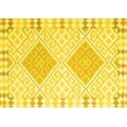 thumbnail image 1 of Ahgly Company Machine Washable Indoor Rectangle Southwestern Yellow Country Area Rugs, 6' x 9', 1 of 4