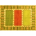 thumbnail image 1 of Ahgly Company Machine Washable Indoor Rectangle Southwestern Yellow Country Area Rugs, 6' x 9', 1 of 4