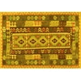 thumbnail image 1 of Ahgly Company Machine Washable Indoor Rectangle Southwestern Yellow Country Area Rugs, 7' x 9', 1 of 4