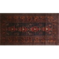 thumbnail image 1 of Ahgly Company Machine Washable Indoor Rectangle Traditional Bakers Brown Area Rugs, 2' x 3', 1 of 7