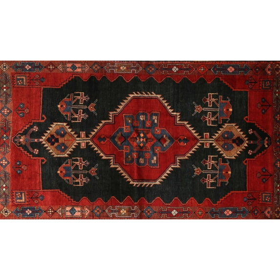 Ahgly Company Machine Washable Indoor Rectangle Traditional Bakers Brown Area Rugs, 7' x 9'