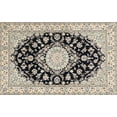 thumbnail image 1 of Ahgly Company Machine Washable Indoor Rectangle Traditional Black Area Rugs, 8' x 10', 1 of 7