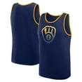 thumbnail image 1 of Men's Logo Athletic Navy Milwaukee Brewers Unmatched Success Tank Top, 1 of 3