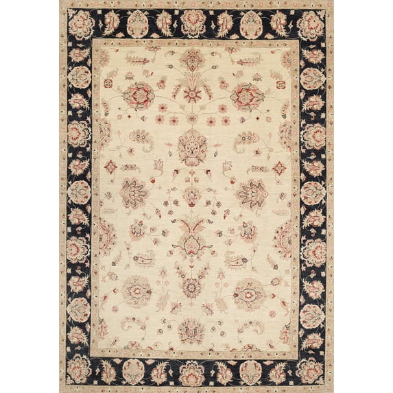 Ahgly Company Machine Washable Indoor Rectangle Traditional Dark Almond Brown Area Rugs, 2' x 3'