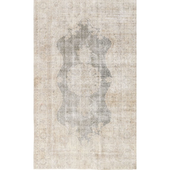 Ahgly Company Machine Washable Indoor Rectangle Traditional Gold Area Rugs, 3' x 5'