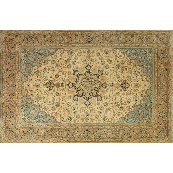 Ahgly Company Machine Washable Indoor Rectangle Traditional Light Brown Area Rugs, 2' x 5'
