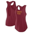 thumbnail image 1 of Women's Fanatics Burgundy Washington Commanders Iron Fan Tank Top, 1 of 5