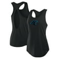 thumbnail image 1 of Women's Fanatics Black Carolina Panthers Iron Fan Tank Top, 1 of 5