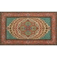 thumbnail image 1 of Ahgly Company Machine Washable Indoor Rectangle Traditional Saffron Red Area Rugs, 2' x 4', 1 of 7