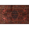 thumbnail image 1 of Ahgly Company Machine Washable Indoor Rectangle Traditional Saffron Red Area Rugs, 2' x 5', 1 of 7