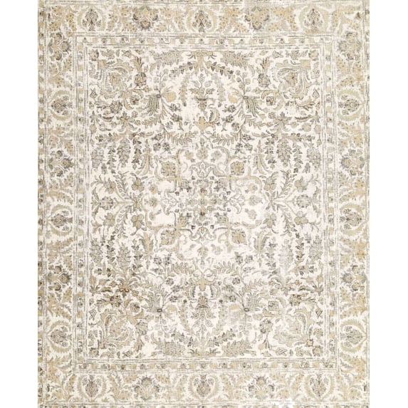 Ahgly Company Machine Washable Indoor Rectangle Traditional Tan Brown Area Rugs, 3' x 5'