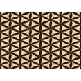 thumbnail image 1 of Ahgly Company Machine Washable Indoor Rectangle Transitional Black Brown Area Rugs, 2' x 5', 1 of 7