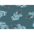thumbnail image 1 of Ahgly Company Machine Washable Indoor Rectangle Transitional Blue Jay Blue Area Rugs, 4' x 6', 1 of 7