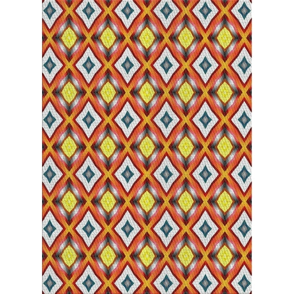 Ahgly Company Machine Washable Indoor Rectangle Transitional Brown Area Rugs, 3' x 5'