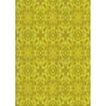 thumbnail image 1 of Ahgly Company Machine Washable Indoor Rectangle Transitional Canary Yellow Area Rugs, 2' x 5', 1 of 7