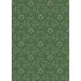 thumbnail image 1 of Ahgly Company Machine Washable Indoor Rectangle Transitional Dark Forest Green Area Rugs, 2' x 4', 1 of 7