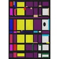 thumbnail image 1 of Ahgly Company Machine Washable Indoor Rectangle Transitional Dark Purple Area Rugs, 8' x 12', 1 of 7
