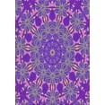 thumbnail image 1 of Ahgly Company Machine Washable Indoor Rectangle Transitional Dark Violet Purple Area Rugs, 2' x 3', 1 of 7
