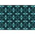 thumbnail image 1 of Ahgly Company Machine Washable Indoor Rectangle Transitional Deep Teal Green Area Rugs, 2' x 5', 1 of 7