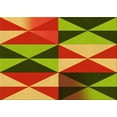 thumbnail image 1 of Ahgly Company Machine Washable Indoor Rectangle Transitional Green Area Rugs, 6' x 9', 1 of 7