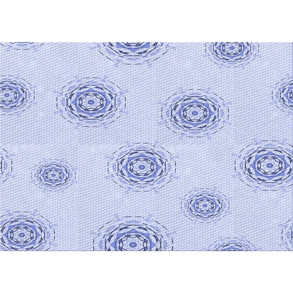 Ahgly Company Machine Washable Indoor Rectangle Transitional Lavender Blue Area Rugs, 2' x 4'